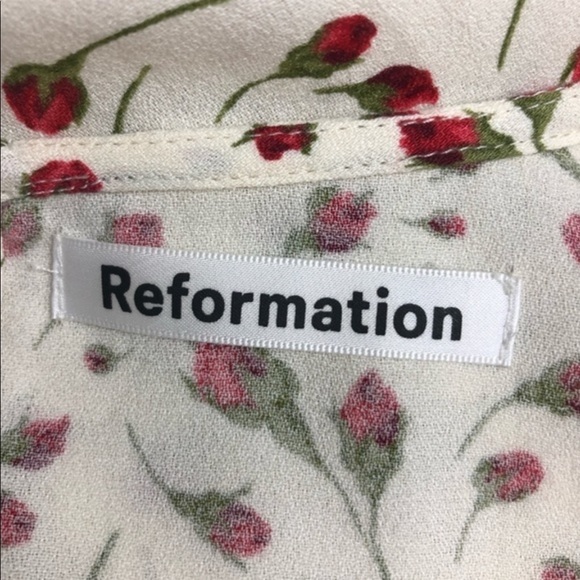 NWT. Reformation Gavin Open Back Dress in Marion Print Size 6 - Picture 6 of 10